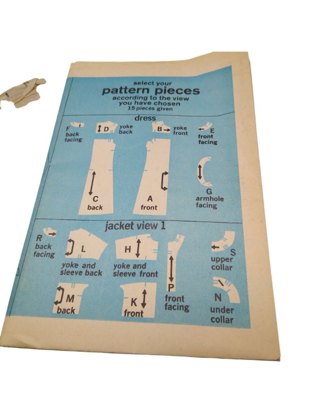 UNCUT Vintage Sewing PATTERN Simplicity 7657, Misses 1968 Dress and Jacket - Picture 6 of 6